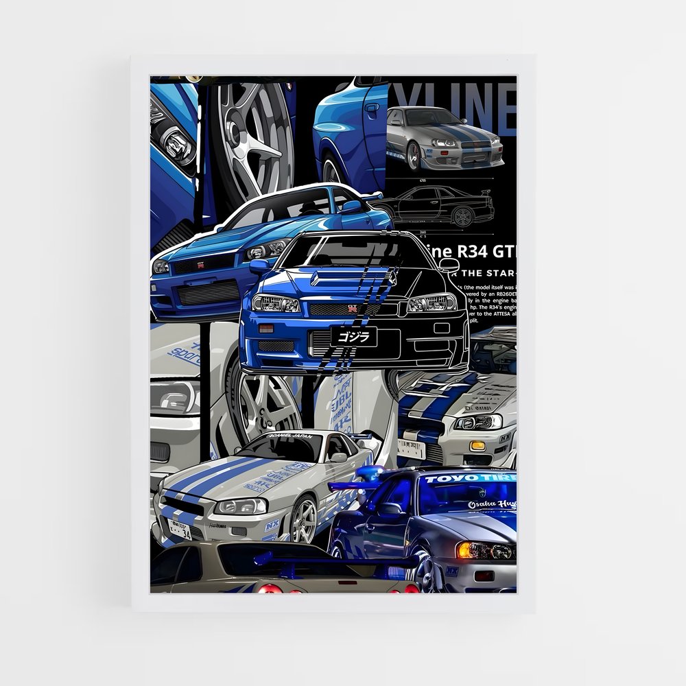 Poster superbe guitare F – affiche Mclaren (vue 3)